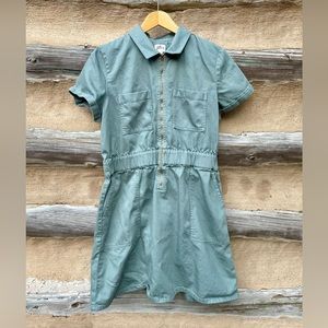 J. Crew Zip-front Chino Dress Size 14